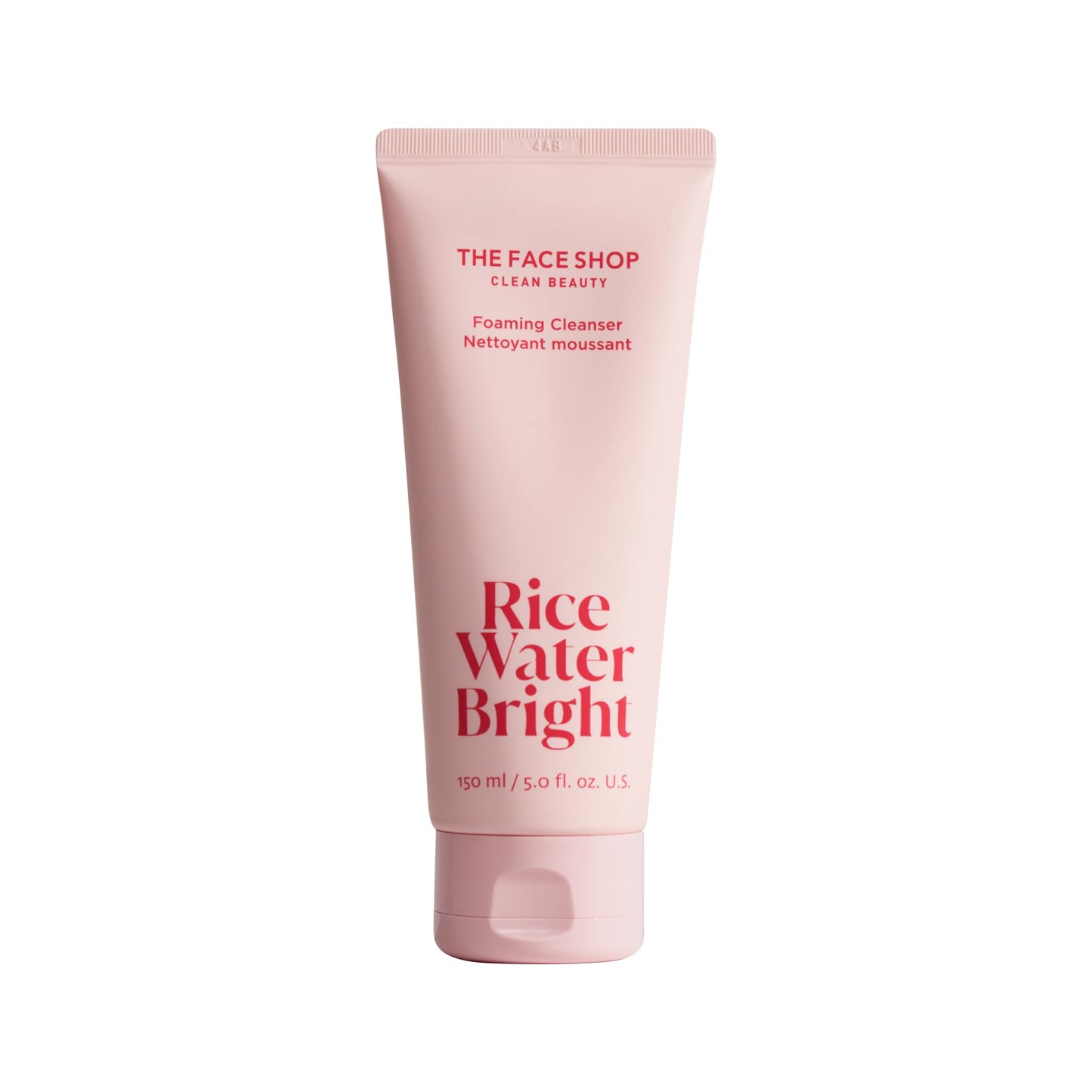 THE FACE SHOP Rice Water Bright Foaming Cleanser, Hydrating Korean Face Wash with Ceramides, Deep Pore Cleansing, All Skin Types, Gentle Skincare, Vegan, 5.0 fl. oz.
