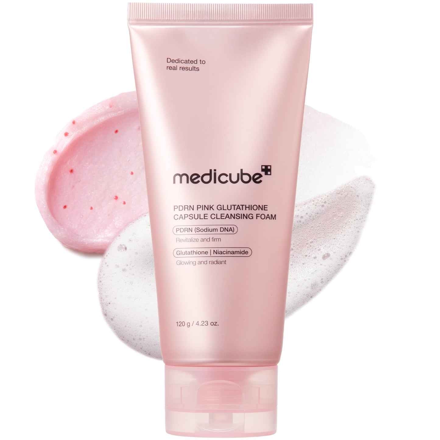 medicube Facial Cleanser PDRN Pink Glutathione Capsule Foam Cleanser
