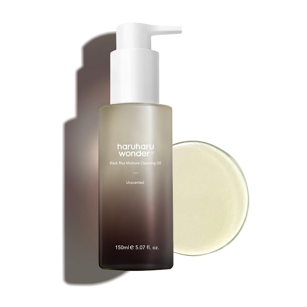 HARUHARU wonder Black Rice Moisture Cleansing Oil, 5.07 fl. oz