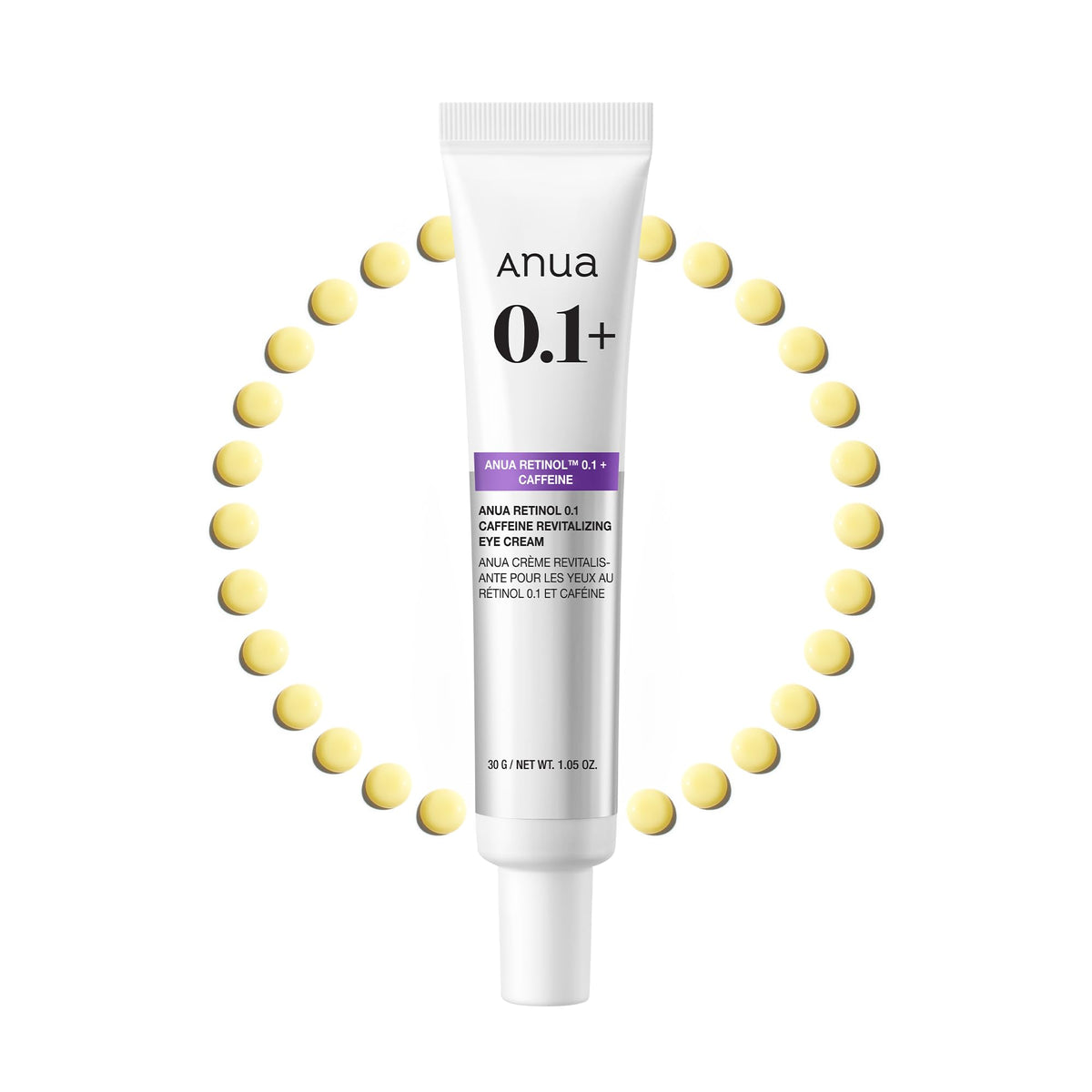 Anua Retinol 0.1 Caffeine Revitalizing Eye Cream, 1.05 fl oz