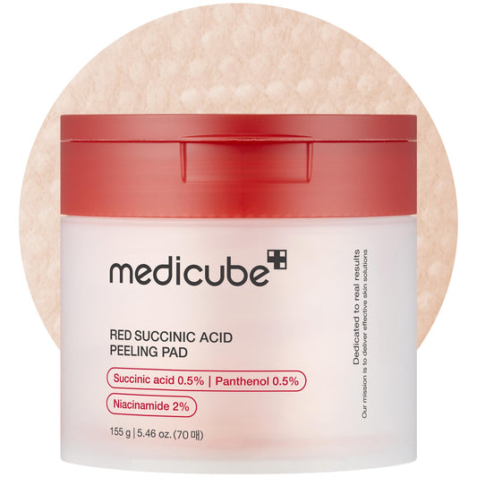 Toner Pads Red Succinic Acid Panthenol Pad for