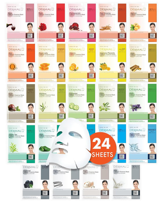 Combo Korean Essence Sheet Mask Variety Pack