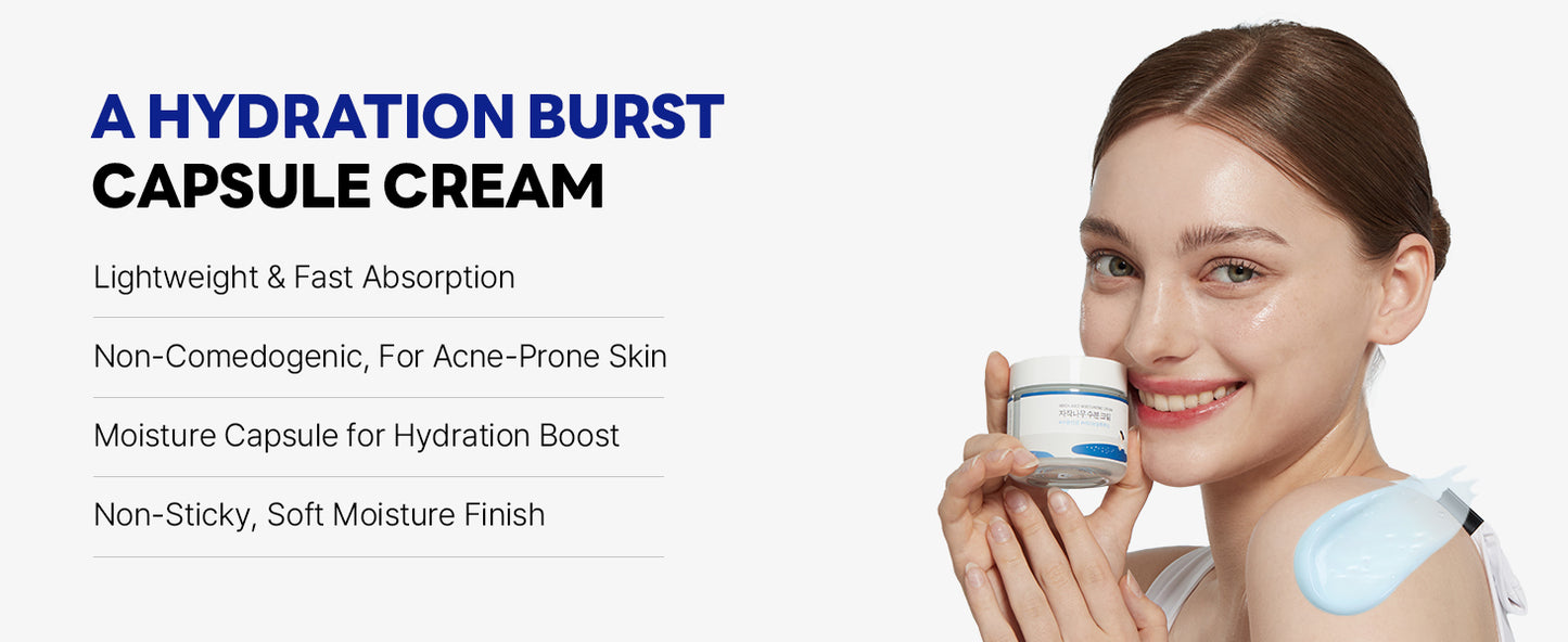 ROUND LAB Creme Hidratante de Seiva de Bétula 80 ml, Hidratante Facial Profundo de 48 Horas com Seiva de Bétula e Ácido Hialurônico Vita para Pele com Tendência a Acne, Reduz Sebo, Óleo, Cravos, Cuidados com a Pele Coreana