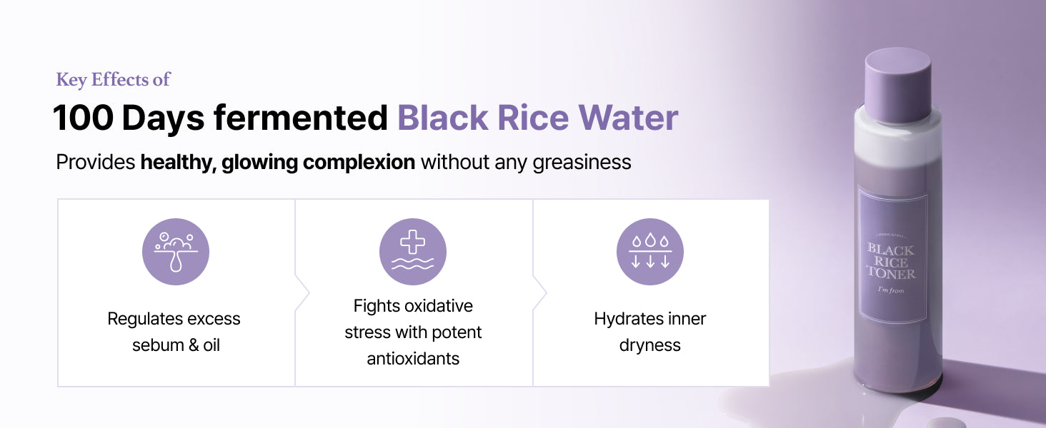 Black Rice Toner for Oily Skin