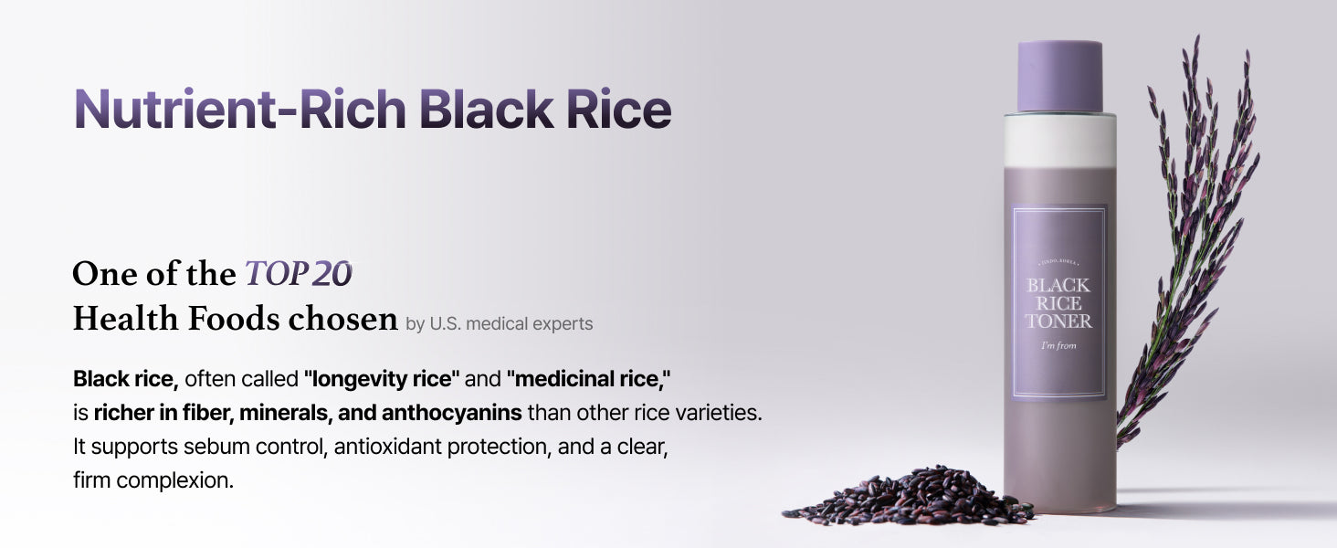 Black Rice Toner for Oily Skin