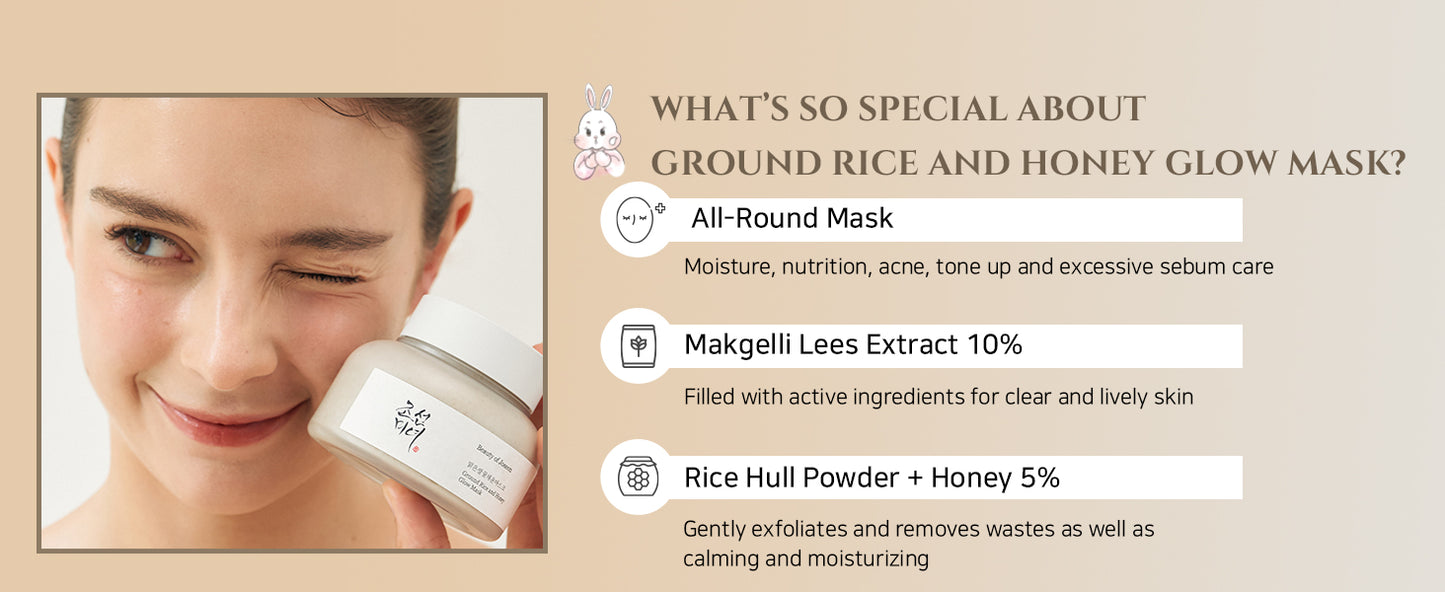Ground Rice and Honey Glow Mask