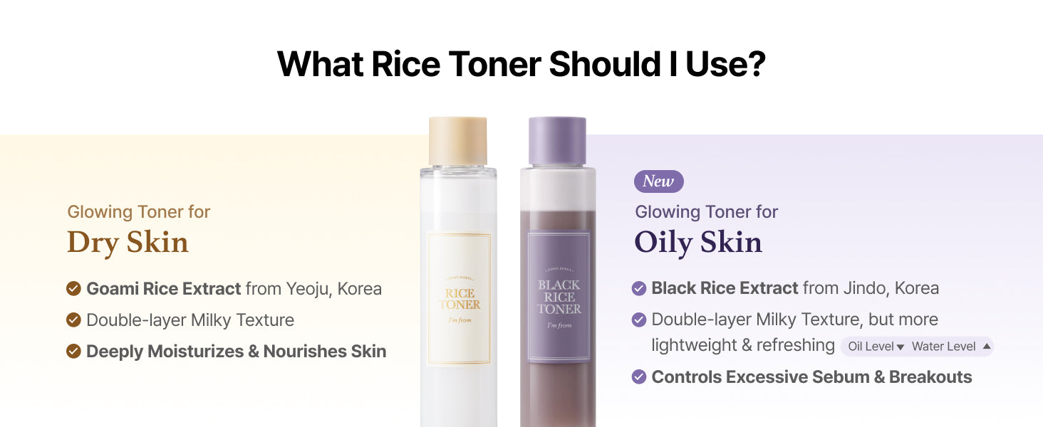 Black Rice Toner for Oily Skin
