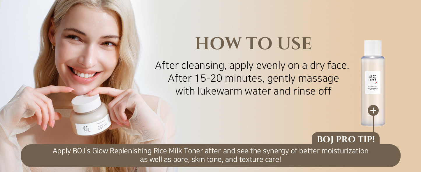 Ground Rice and Honey Glow Mask