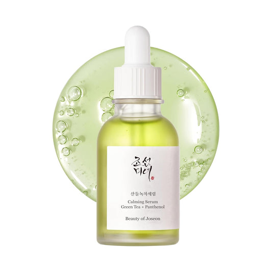 Beauty of Joseon Sérum Calmante Chá Verde Pantenol Suavizante, Hidratante Pele Sensível, Propensa a Acne, Irritada por UV, Cuidados Diários com a Pele Coreana para Homens e Mulheres (60 ml)