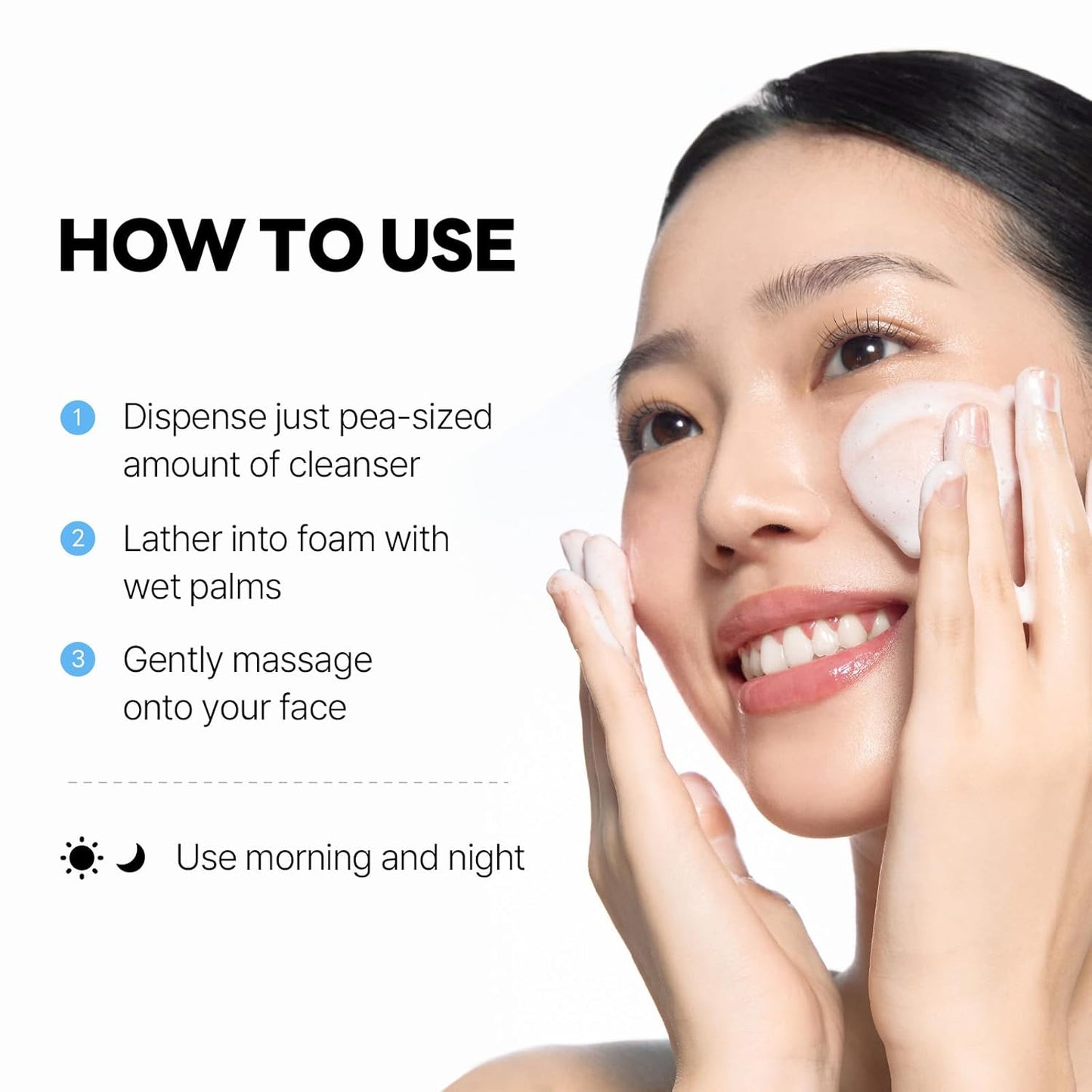 ROUND LAB 1025 Dokdo Cleanser 5.07 Fl Oz, Low pH Facial Cleanser for Sensitive Skin, Rich Soft Bubbles for Deep Cleansing and Makeup Removal, Hydrating Face Wash with Deep Sea Water, Korean Skin Care