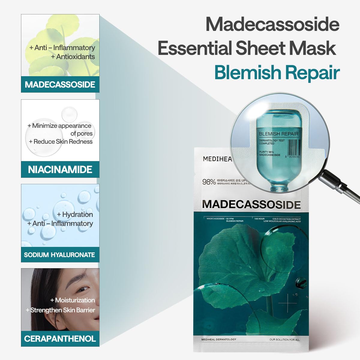 Madecassoside Essential Mask (10 sheets)