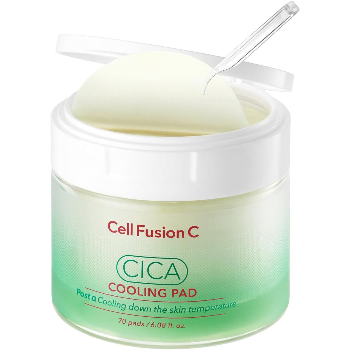 Cell Fusion C Post Alpha CICA Cooling Toner Pad, Almohadillas Tonificantes Coreanas Calmantes y Alivio del Enrojecimiento, Centella Asiática y Madecassoside, 70 Almohadillas / 6.08 fl.oz.