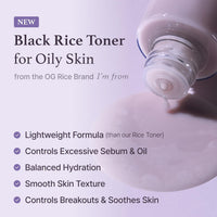 Black Rice Toner for Oily Skin