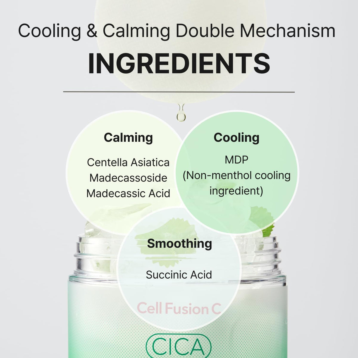 Cell Fusion C Post Alpha CICA Cooling Toner Pad, Almohadillas Tonificantes Coreanas Calmantes y Alivio del Enrojecimiento, Centella Asiática y Madecassoside, 70 Almohadillas / 6.08 fl.oz.