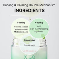 Cell Fusion C Post Alpha CICA Cooling Toner Pad, Almohadillas Tonificantes Coreanas Calmantes y Alivio del Enrojecimiento, Centella Asiática y Madecassoside, 70 Almohadillas / 6.08 fl.oz.