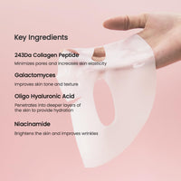 BIODANCE Mascarilla Bio-Collagen Real Deep, Mascarilla Hidratante Nocturna de Hidrogel, Minimiza Poros, Mejora Elasticidad, 34g x4ea