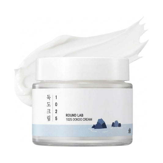 ROUND LAB 1025 Dokdo Cream | Facial Cream, Soothing, Moisturizing Cream (2.71fl.oz) (International Ver.)
